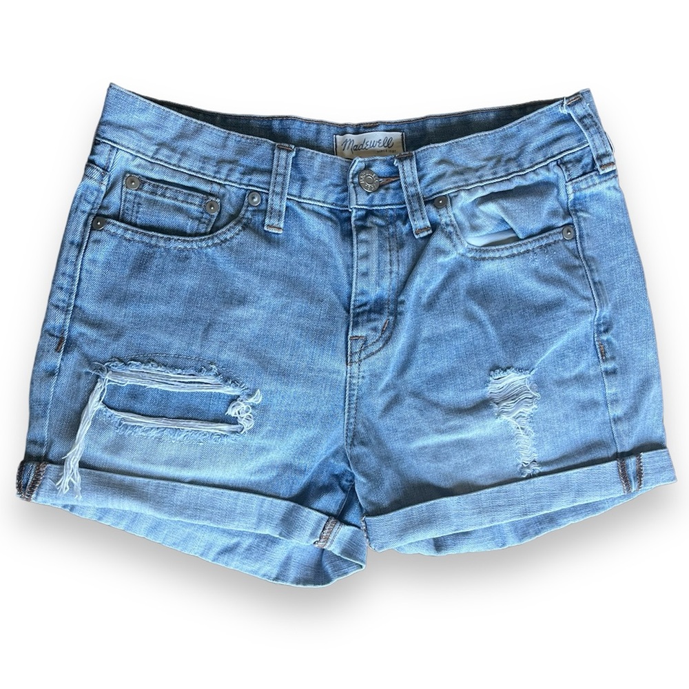 Madewell Distressed Jean Shorts Size 26